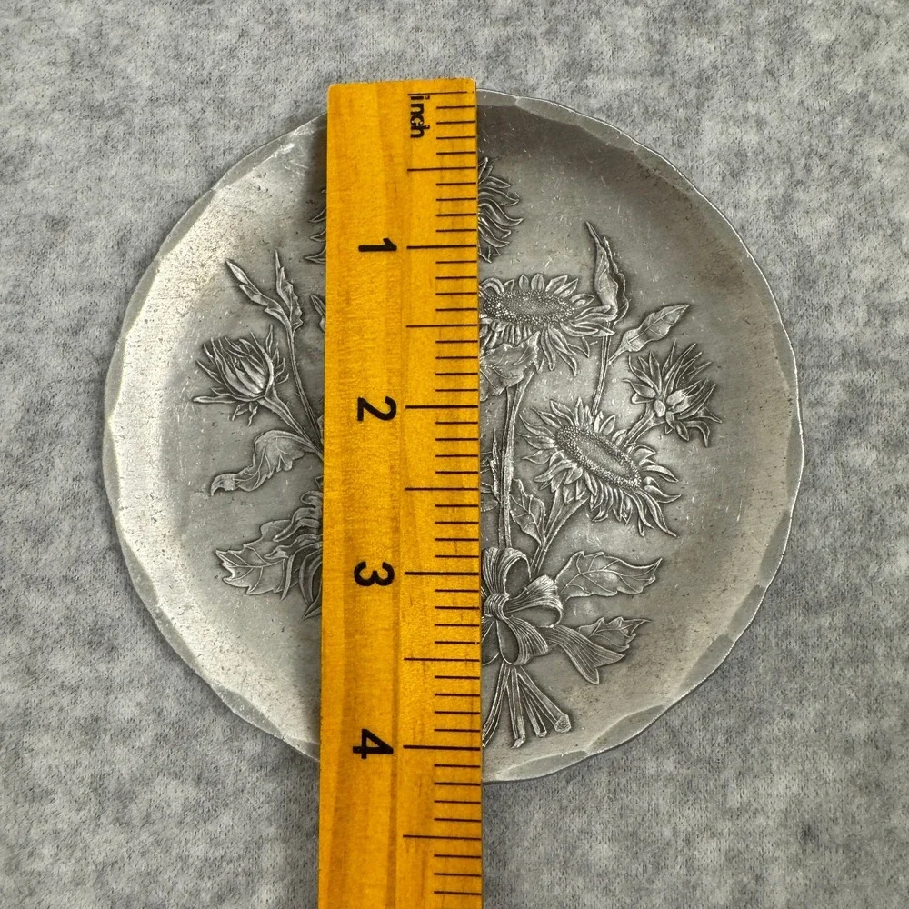 Vintage Wendell August Hand Forge Aluminum Trinket Dish Made in USA
